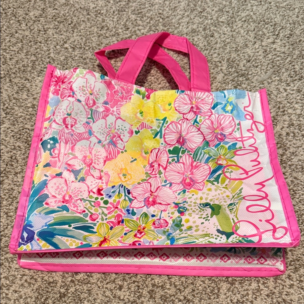 Lilly Pulitzer Pink Floral Tote